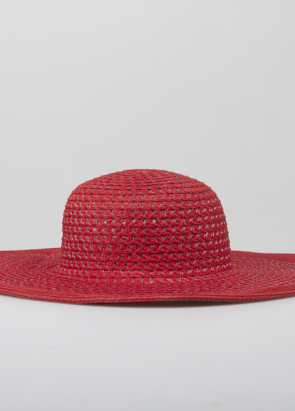 Прокат Красная соломенная шляпа для фотосессии и мероприятия в Томске